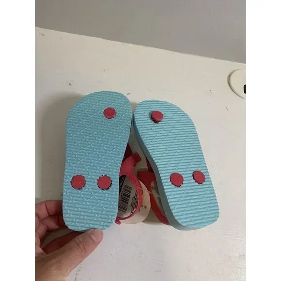 NWT Boy's Toddler's Juncture Shark Flip Flops Adjustable Strap Size M Medium 7/8 - Picture 4 of 5